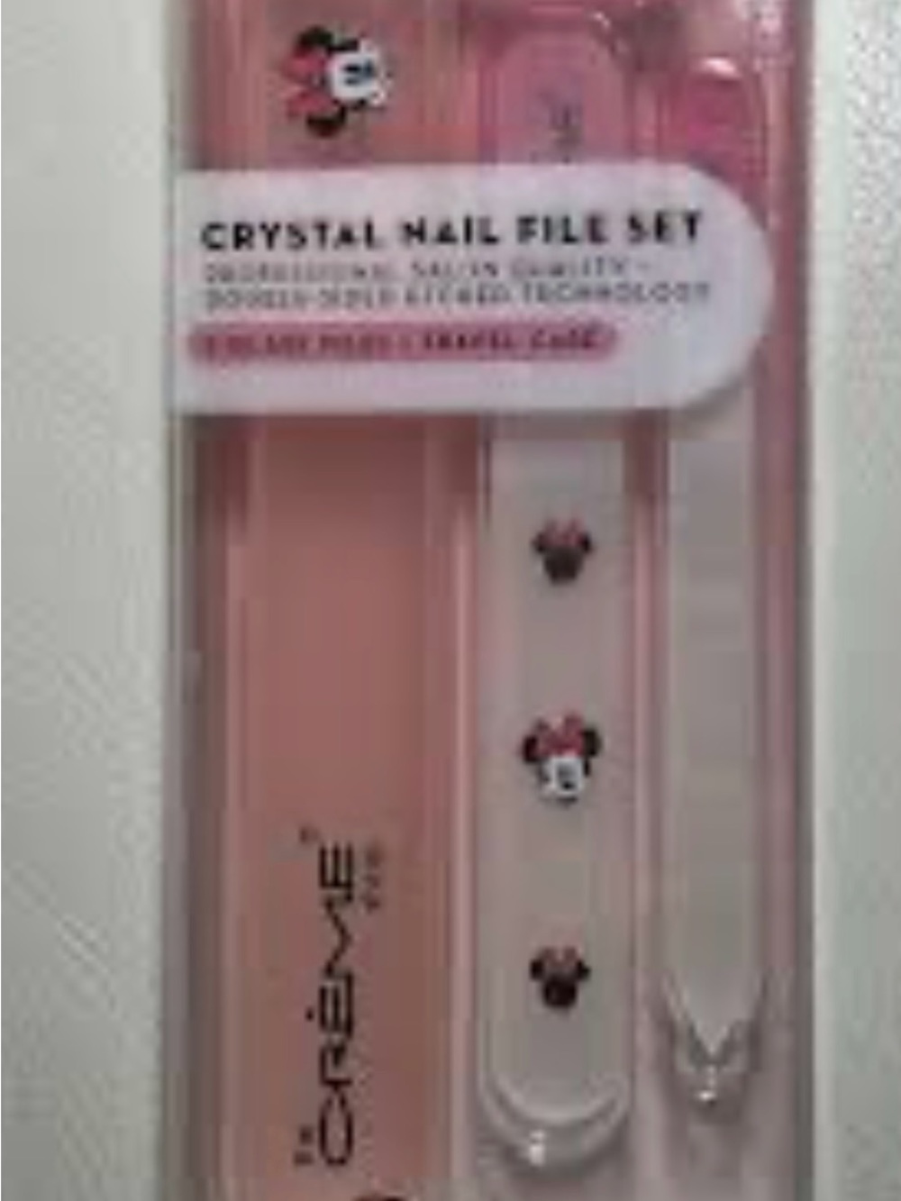 x Disney Pink Crystal Nail File Set - Minnie Mouse - Picture 2 of 5